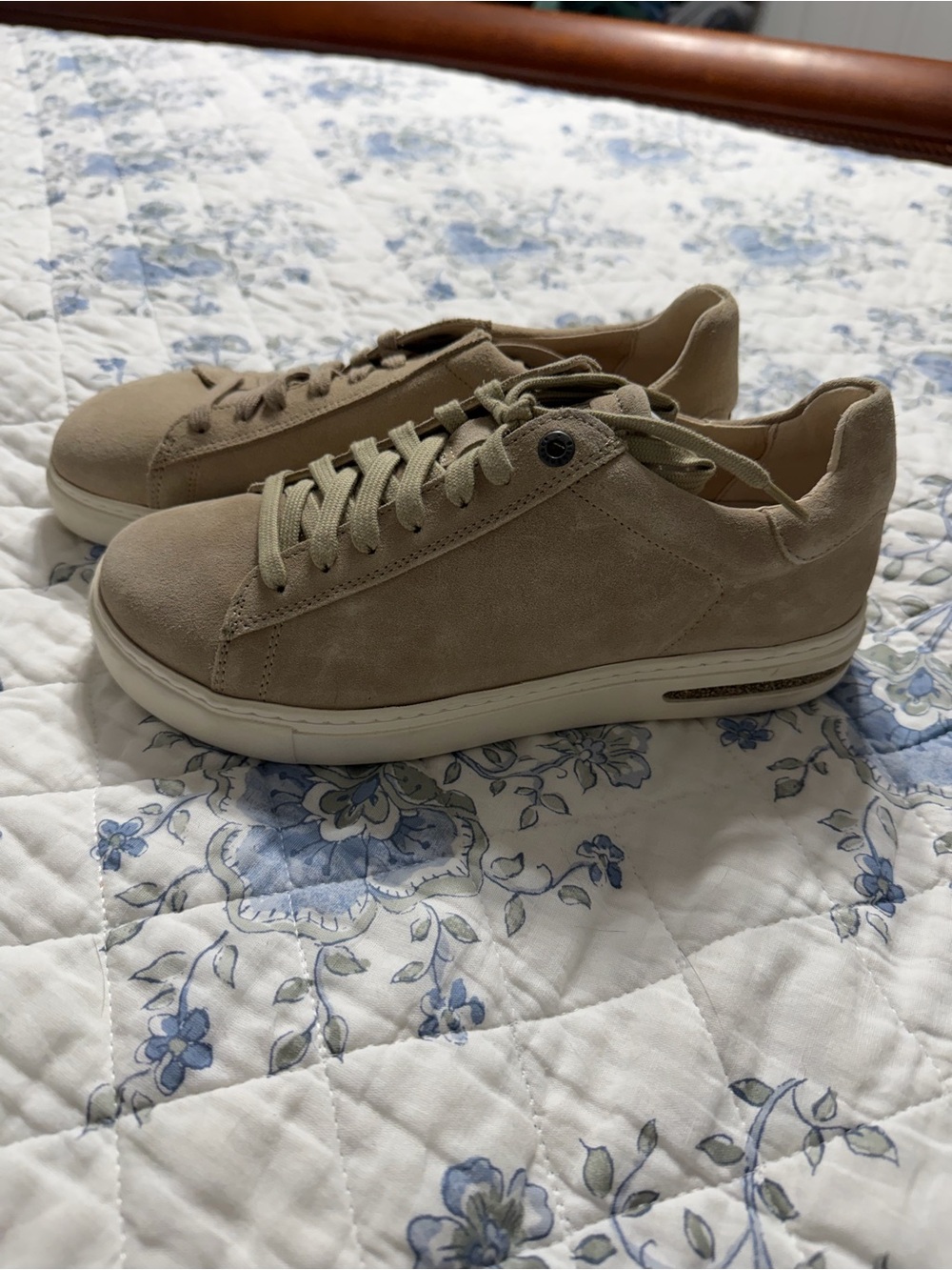 Birkenstock Women's Suede Sneakers — Taupe size 38 new no box